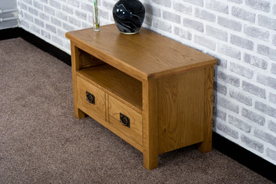Duddon Oak Small TV Unit - The Sofa Group