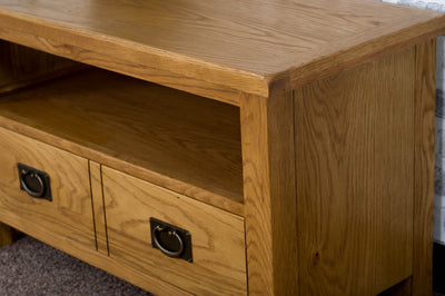 Duddon Oak Small TV Unit - The Sofa Group