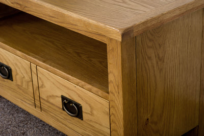 Duddon Oak Small TV Unit - The Sofa Group