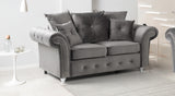 Napoli Grey 2 Seater Sofa