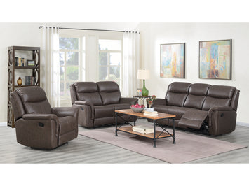 Portland Rustic Brown 2 Seater