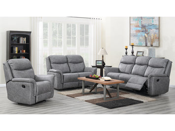 Portland Silver Grey 2 Seater Sofa