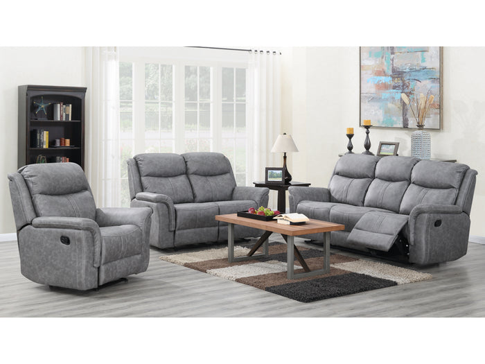 Portland Silver Grey 2 Seater Sofa