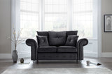 Napoli Black 2 Seater Sofa