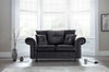 Napoli Black 2 Seater Sofa
