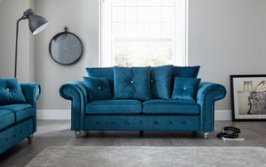 Napoli Teal 3 Seater Sofa