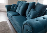 Napoli Teal 3 and 2 seater set