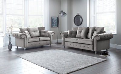 Napoli Grey 3 Seater Sofa